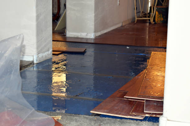 Professional Sewage Cleanup technician working in Burlington, KS